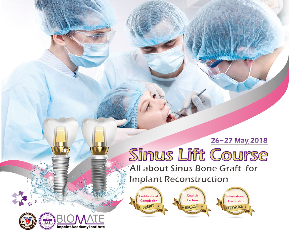 Sinus Lift Course-All about Sinus Bone Graft for Implant Reconstruction 2018
